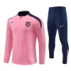 Atlético Madrid Trenings Collegegenser 2024-25 Kvart-Zip Rosa - Barn